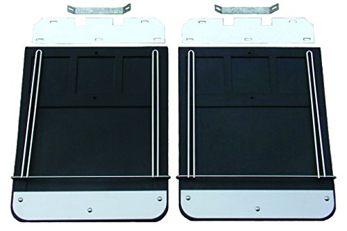 Image of Inc. 729SET Mud Flap Set, Includes One Pair with Mounting Brackets, Weights, and Anti-Sail Brackets, for Select Dodge Trucks