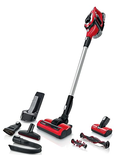 Bosch Unlimited 8 BBS81PETGB - Aspirapolvere senza fili multiuso, 18 V, accessori per animali domestici, ugello aggiuntivo per tappeti, pavimenti, peli di animali domestici, scale, 1 batteria 40