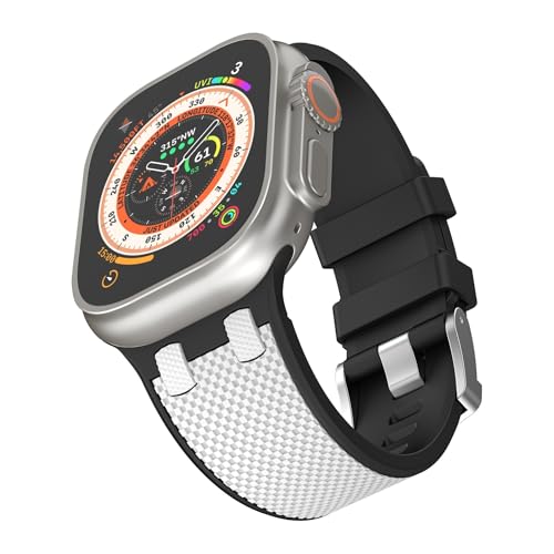 Bracelet de montre en caoutchouc 49 mm 45 mm 44 mm ajustable pour montre connectée