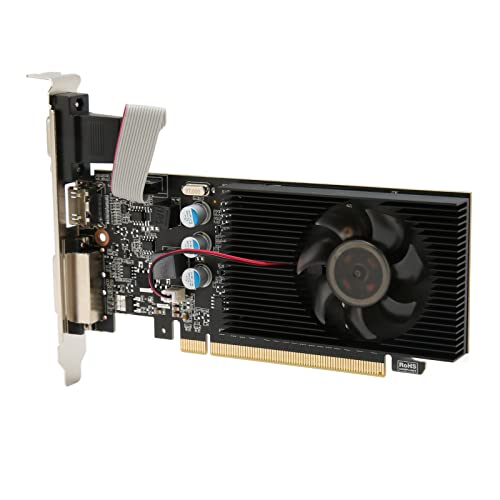 Image of Elprico GT610 1GB Graphics Card 810MHz 1000MHz 2560X1600 Computer Graphics Card High Definition Multimedia Interface VGA DVI PC Graphics Card for HD Video Office (GT610 1GD3 64BIT)