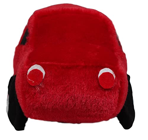 Image of Tickles Car Soft Stuffed Plush Toy for Kids Birthday Gifts, Room (Color: Red Size: 26 cm)