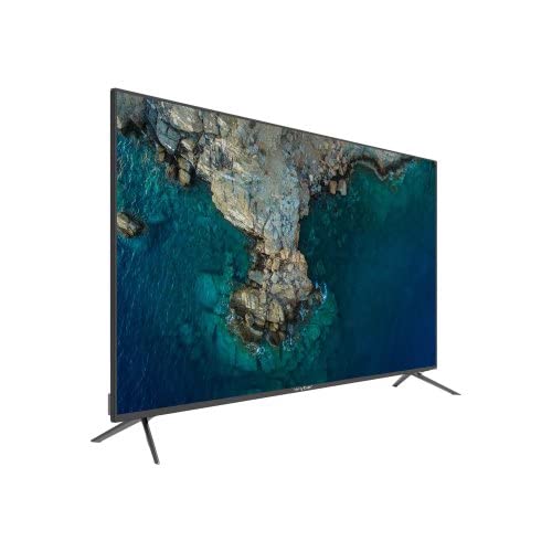 Image of WYBOR 165 cm (65 Inches) 4K-Smart LED TV | Frame Less | (2GB /16GB) | (2 USB - 3 HDMI) | DBL Remote | Cloud TV | (Black) | (2021 Model)