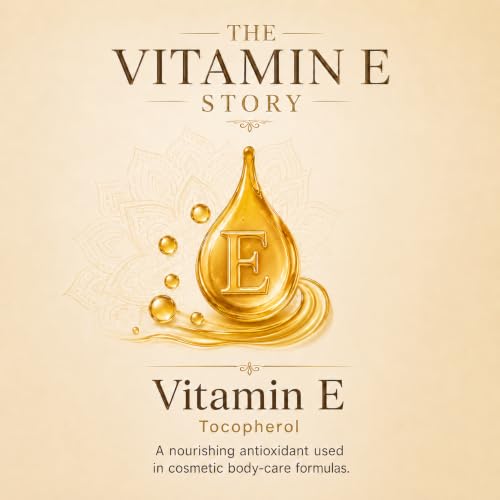 Image of Vitamin E Body Massage Oil 30,000 IU - Nourishing Oil for Dry Skin, Stretch Marks, Skin Glow & Full Body Care | 1Ltr