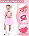 Suhine 24 Pairs Teens Pink Ribbon Breast Cancer Awareness Socks Sport Sock Bulk Pack Pink Crew Socks for Youth, 12 Styles, 5.91 x 6.69 Inch