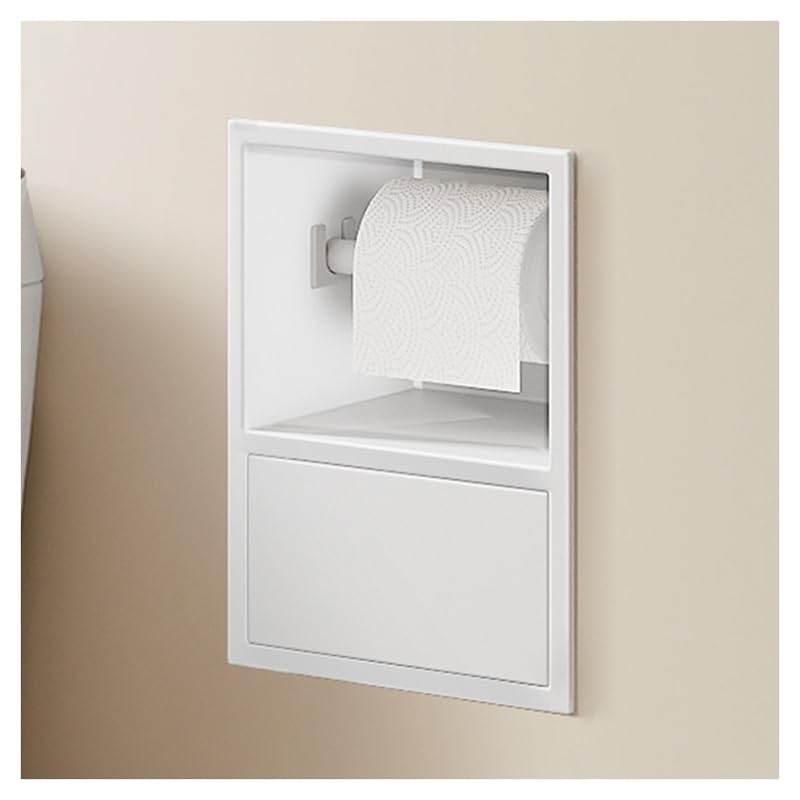 Bathroom Wall Niche Shower Caddy with Two-Tier Waterproof Storage Shelf Stainless Steel Bathroom Storage Solution Recessed Design