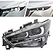 Front LED Headlight Left+Right Side for 2022 2023 Mazda CX-5 w/o AFS, Driver & Passenger Sides Head Lights Direct Replacement Headlamps Assy Set Assembly (Left Driver Side)