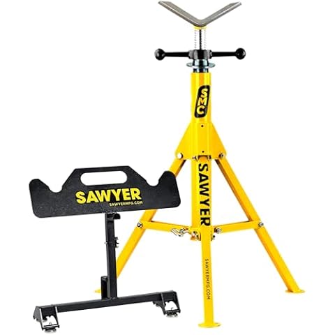 Sawyer MFG Company Bundle – Durable Grinder Holder & Adjustable V Head Pipe Stand - Essential for Tool Storage. Jack Stands, Lifted Trucks, SUVs & Vehicle Maintenance in Automotive & Workshop Settings Cover