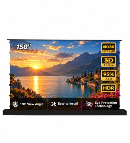 IN&VI 150" CLR ALR Motorized Projector Screen for Ultra Short