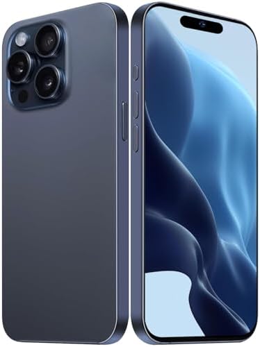 I16 Max Unlock Phones, 2GB+32GB Expandable 256GB, 6.7Inch HD Touch Screen, Tempered Glass Finish, 5600mAh Android 11 Smartphone, Dual SIM, Face Unlock,Blue