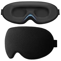 Gritin Schlafmaske für Seitenschläfer Herren & Damen Bequem 3D Schlafbrille