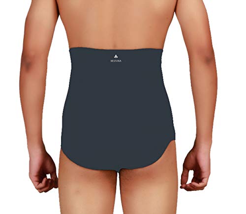 Image of MIZUNA Men's Microfiber Waist Cincher Body Shaper Seamless Tummy Tucker Panty Shapewear Waist Slimming Shaper Briefs