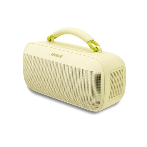Bose SoundLink MAX, Portable Outdoor Bluetooth Speaker with Powerful Bass, Waterproof Stereo with Bluetooth and USB-C Connection, Up to 20h Runtime, 3.5mm Aux, Lemon Yellow view 1