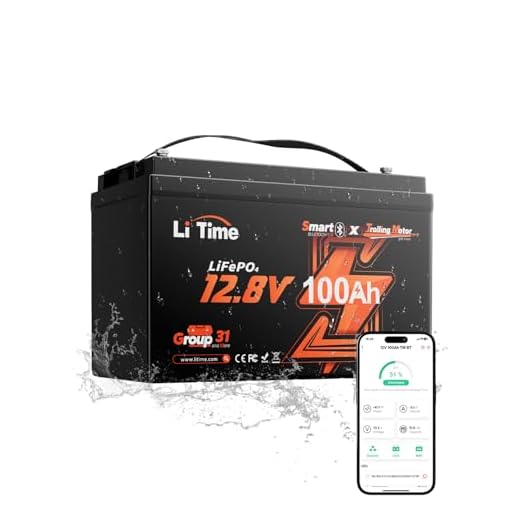 Litime 12V 100Ah Trolling Motors LiFePO4 Battery (Group 31), 12 Volt Bluetooth Lithium Batteries, Max. 15000 Deep Cycles, 100A BMS, Low-Temp Protection for Marine, Boat, Yacht, RV, Solar