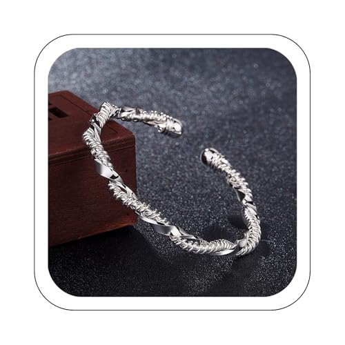 Jmwedia Pulsera de plata de ley 925 con forma de hoja, para mujer, a la moda, sencilla, ajustable, brazaletes, regalos, cumpleaños, Navidad, día de Acción de Gracias, talla única, Cobre, No es una Jmwedia Pulsera de plata de ley 925 con forma de hoja, para mujer, a la moda, sencilla, ajustable, brazaletes, regalos, cumpleaños, Navidad, día de Acción de Gracias, talla única, Cobre, No es una