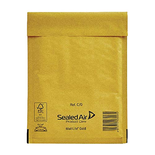 Sealed Air Mail Lite GOLD - 10 Sobres acolchados con burbujas (220x260mm)