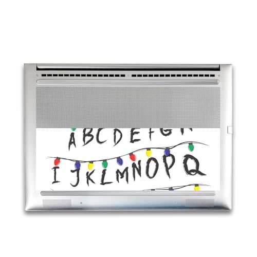Image of Gaming Skin Compatible with HP Envy x360 16 inch (2023) - Stranger Alphabet - Premium 3M Vinyl Protective Wrap Decal Cover - Easy to Apply | Crafted in The USA by MightySkins