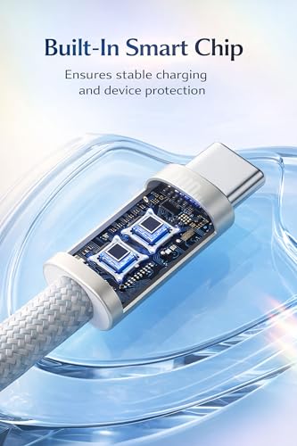 Image of 240W Type C Cable|Type C To Type C|C To C Cable Fast Charging|Supports Android & iPhones, Laptop, MacBook, Tab,Gaming Console, DJI Drones,Goggles, Printers,Hard Drives,Power Bank&More|1.2 Meter