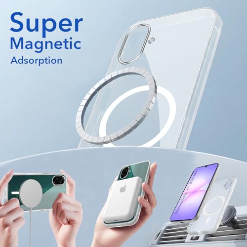 Image of Jkobi Lifetime Anti-Yellow MagSafe Compatible Clear Back Cover Case for Samsung Galaxy A07 5G | F70e 5G (Sleek Hard Crystal | Shockproof and Camera Protection)
