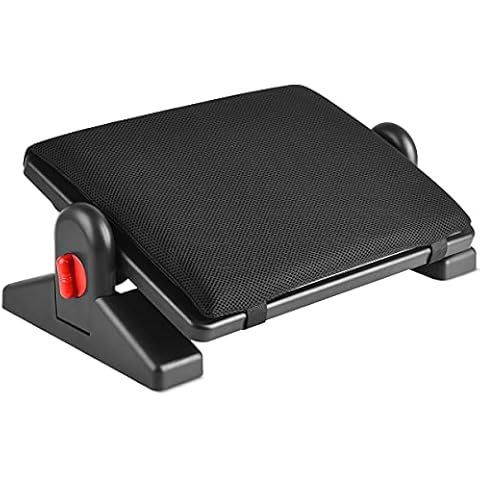 Qlfyuu Footrest Adjustable Ergonomic Foot Rest for Under Desk, Office Footrest with Removable Sponge Cushion, Footstool Tilt Angle Adjustment Non-Skid Massage Surface Comfort for Home Cover
