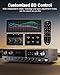 Donner Stereo Receivers Home Audio Amplifier, Premium 1000W Peak Power 4 Channel Amplifier with Bluetooth 5.0, USB, FM, 2 Mic-in, Echo, RCA, Optical/Coaxial Input for Home, Karaoke, Theater Speakers