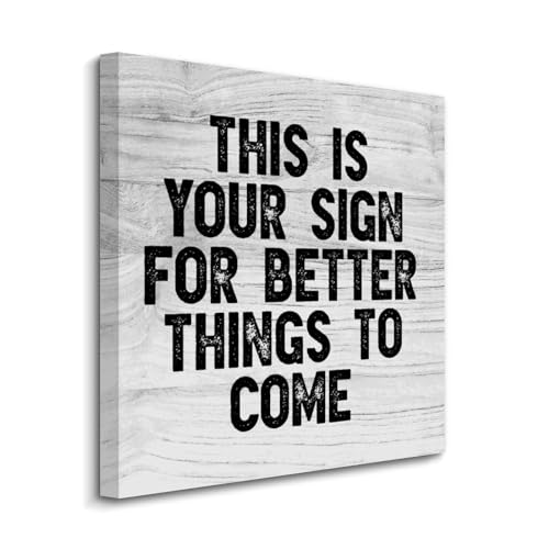 Lienzo decorativo con citas motivacionales Yelolyio para una decoración de hogar moderna