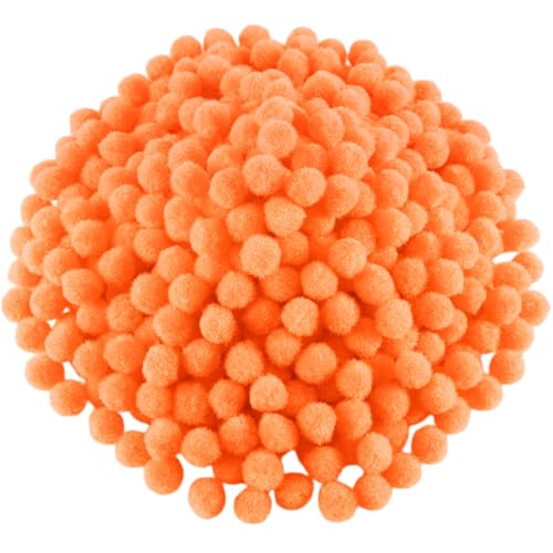Blulu 500 Pcs 0.5 Inch mini Pom poms for Craft Small Pompom Ball