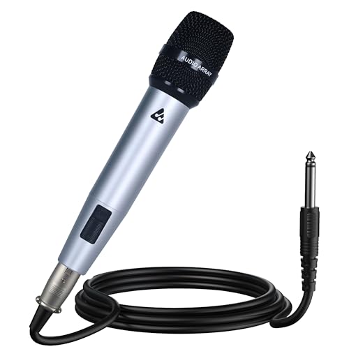 Image of Audio Array Premium Dynamic XLR to TRS Microphone | 24Bit /48kHz | Cardioid Pattern | Metal Body & 14mm Diaphragm 3M Cable | for Podcast, Streaming, Studio Recording & Gaming | AM-C51