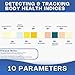 10-in-1 Urine Test Strips for Urinalysis – Full Panel Urinalysis Test Strips for Protein, Nitrite, Leukocytes, pH, Kidney and Liver Function (120 Strips)