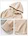 JMIERR Mens Cotton Fashion Hoodies & Sweatshirts Drawstring Long Sleeve Front Collar Hooded Pullovers with Pockets for Men Loose Fit Casua Fall Winter Shirt Tops Sweater, US46(XL), Khaki