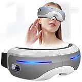 Eye Massager with Heat,FSA/HSA Eligible Rechargeable Vibrating Eye Mask with Air Compression Bluetoo