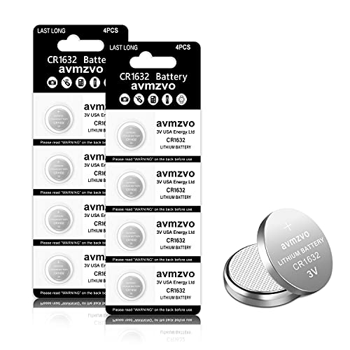 cr1632 pile bouton batterie au lithium 3v cr 1632 8 piles【5 ans garantie】 (1632 8p)