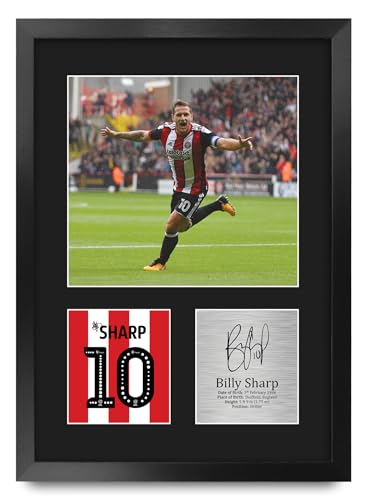 Cuadro A3 de Billy Sharp para decorar tu zona de fútbol en casa