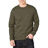 Amazon Essentials Men's Long-Sleeve Crewneck Fleece Sweatshirt, Olive Heather, X-Large