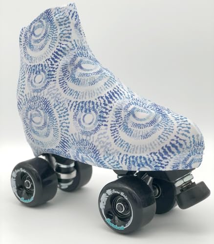 Uniq Skates Skating Boot Covers - Protective and Stylish Spandex Protection for Roller or Ice Skate Boots (pattern16)