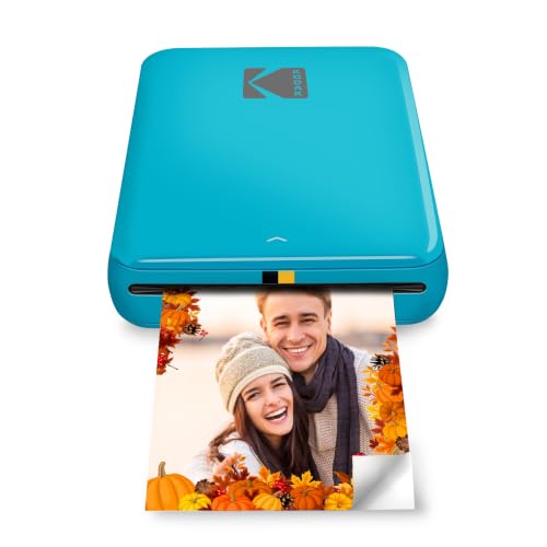 KODAK Step Instant Photo Printer, Zink 2x3” Color Sticky-Back Photos, Bluetooth Compatible with iOS & Android Devices, Editing App, Blue - image 1