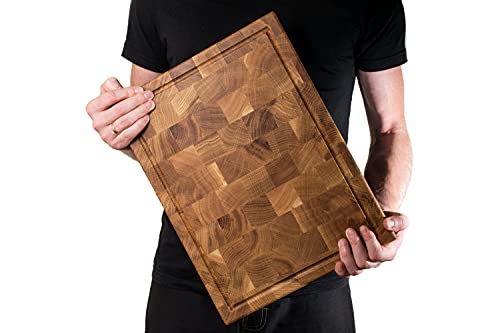 Pyprojectend Grain Oak Wood Cutting Board 16X12 In Butcher Chopping Block (16X12) #TOP1