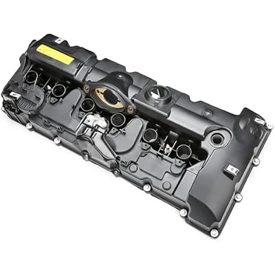 MITZONE N52 Engine Valve Cover Kit with Oil Cap & PCV Hose Compatible with BMW E82 128i, E9X 323i 328i, E60 528i, E70 X5 3.0si, E83 X3, E85 Z4, E89 Z4, F10 528i N52/ N51 SULEV