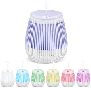 CkeyiN Mini Essential Oil Diffuser 100ml Portable Humidifier with 2 Mist Modes, Waterless