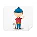 Blue Hat Shirt Canada Cartoon Cleaning Cloth Screen Cleaner 2pcs Suede Fabric