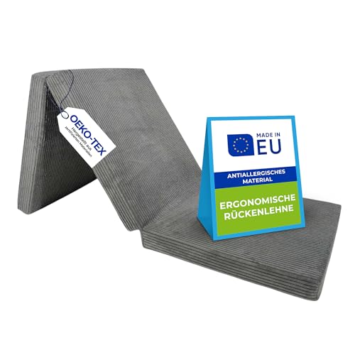 Pillows24 Klappmatratze faltbar – Gästematratze Klappbar, Faltbare Bodenmatratze, Reisematratze Erwachsene, Matratze Klappbar mit Tragegriff, Schlafmatratze