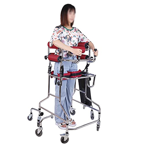Deambulatori Carrello Per Deambulazione Rollator Da Interno, Ausilio Per La Deambulazione, Sei/Otto Giri, Anti-Reclinazione, Anti-Ribaltamento, Struttura Per Stare In Piedi Per Adulti E Anzi