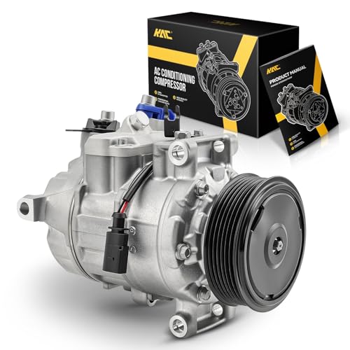 KAC AC Compressor Compatible with Audi Q5 2010-2012, 2013-2017 2.0T, A4 Quattro 2004-2005 3.0L, 2010-2015, 2009 3.2L, 2005-2006, 2008-2009 2.0T, 2005 1.8T, AC Compressor Kit Replace for 98350 by KAC - Used condition - US$80.78