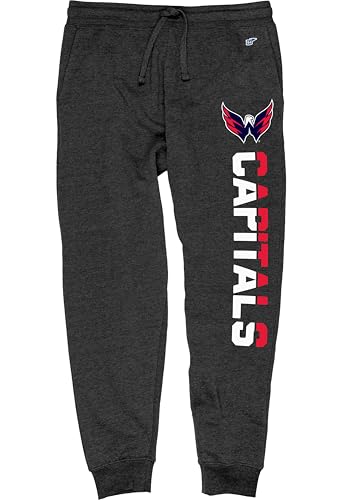 Blue 84 Washington Capitals NHL Officially Licensed Sweatpants Jogger Outlier Charcoal, XX-Large