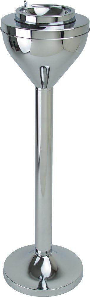 Retro Standing Ashtray - 24" Chrome