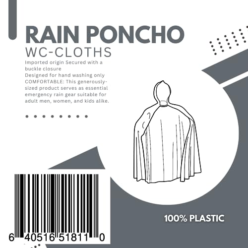 Image of Rain Ponchos - Pack of 5