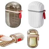 2 Stück Reise,Wasserdicht Seifendose,Verbesserte leckfeste Seifenbox Reise,Seifenschale mit...
