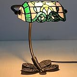 3. This mini small office desk decoration lamp features a button for easy on and off operation. mini Dragonfly Style Cast Iron Base, Classic Traditional Antique style, beautiful, durable, no rust, non-slip, stable.