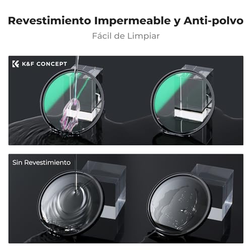 Filtro UV de 67mm Armor K&F CONCEPT para lente de cámara reflex 6