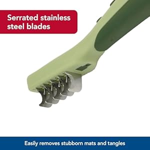 Coastal Pet Safari Dematting Comb - Brush for Dogs with Coarse, Matted or Medium to Long Hair Coats - One Size Coastal Pet Safari Dematting Comb Brush for Dogs with Coarse Matted or Medium to Long Hair Coats One Size