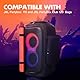 OURHZTB Lautsprecherhülle Kompatibel mit JBL PartyBox 110/120 Tragbarer Lautsprecher, Outdoor Party Reise Staubschutz Schutzhülle Aufbewahrungstasche mit Taschen für JBL PartyBox Club 120 und Zubehör